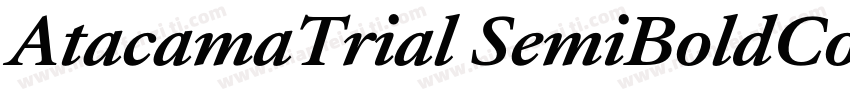 AtacamaTrial SemiBoldContrastotf字体转换
